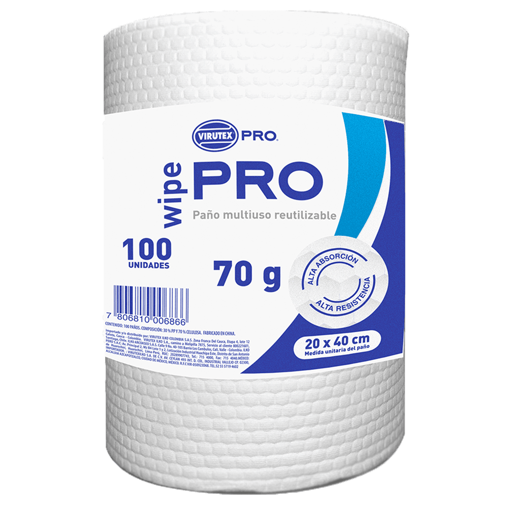 PAÑO MULTIUSO REUTILIZABLE 100 UN1