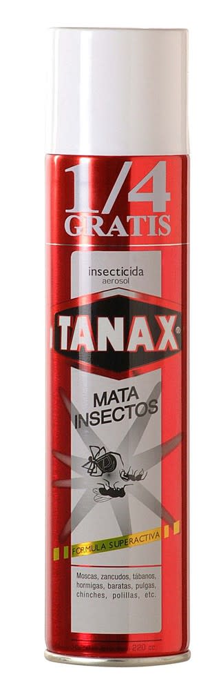 TANAX AEROSOL TODO INSECTO 220 Cc + 1/4 GRATIS1