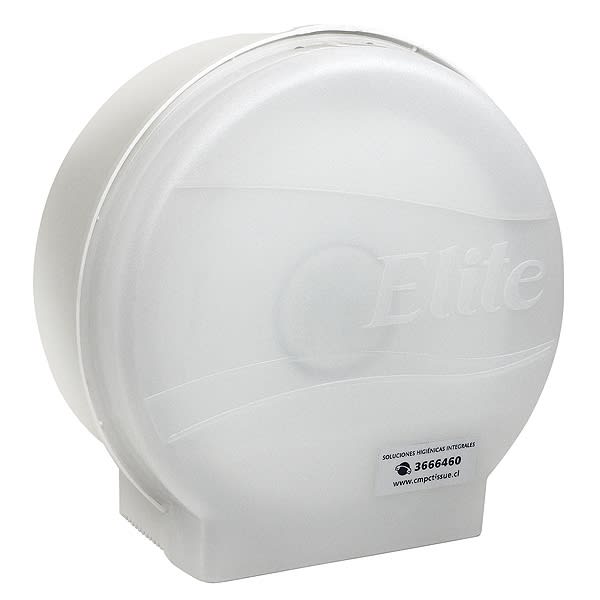 DISPENSADOR PAPEL HIGIÉNICO JUMBO BLANCO ELITE1
