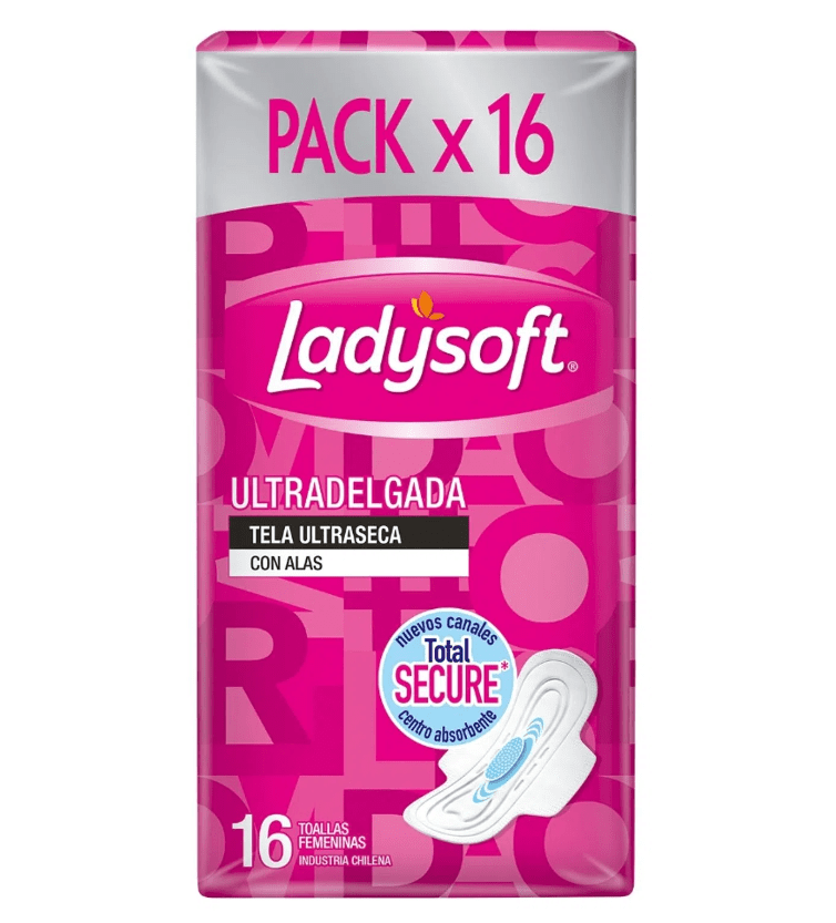 LADYSOFT ULTRA DELGADA MALLA C/ALAS X16UN1