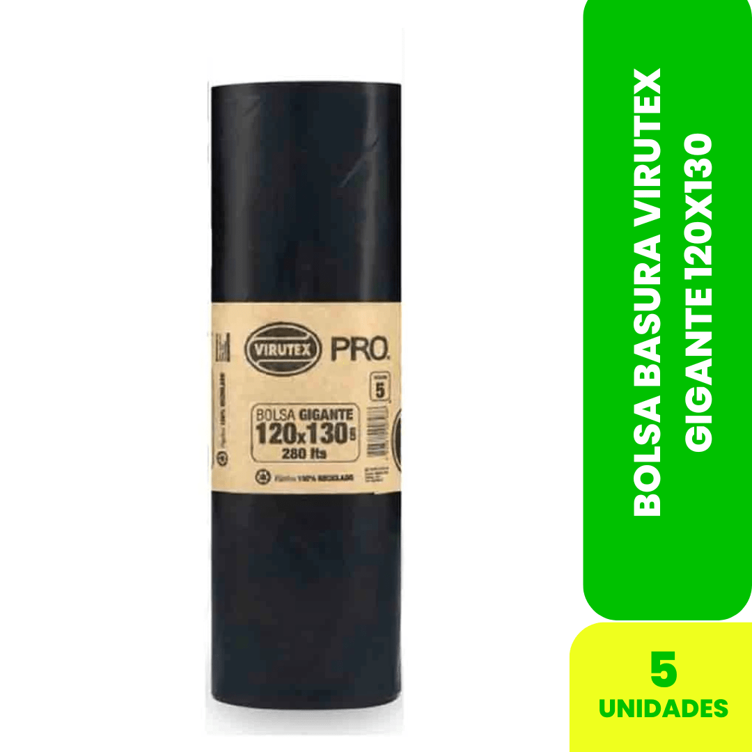 BOLSA BASURA VIRUTEX 120x130 5U1