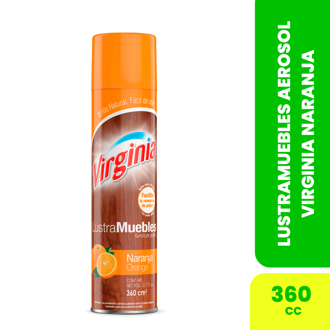 LUSTRAMUEBLES AEROSOL VIRGINIA NARANJA 360CC1