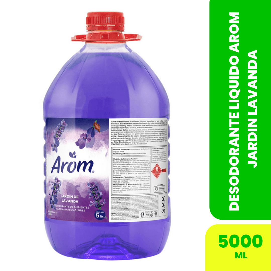 DESODORANTE LIQUIDO AROM 5LT. JARDIN LAVANDA1
