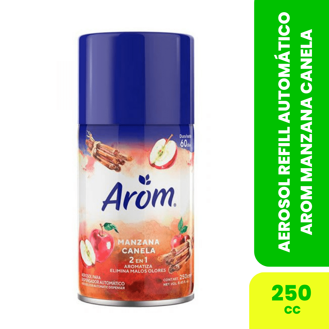 Aerosol Refill Automático Arom Manzana Canela1