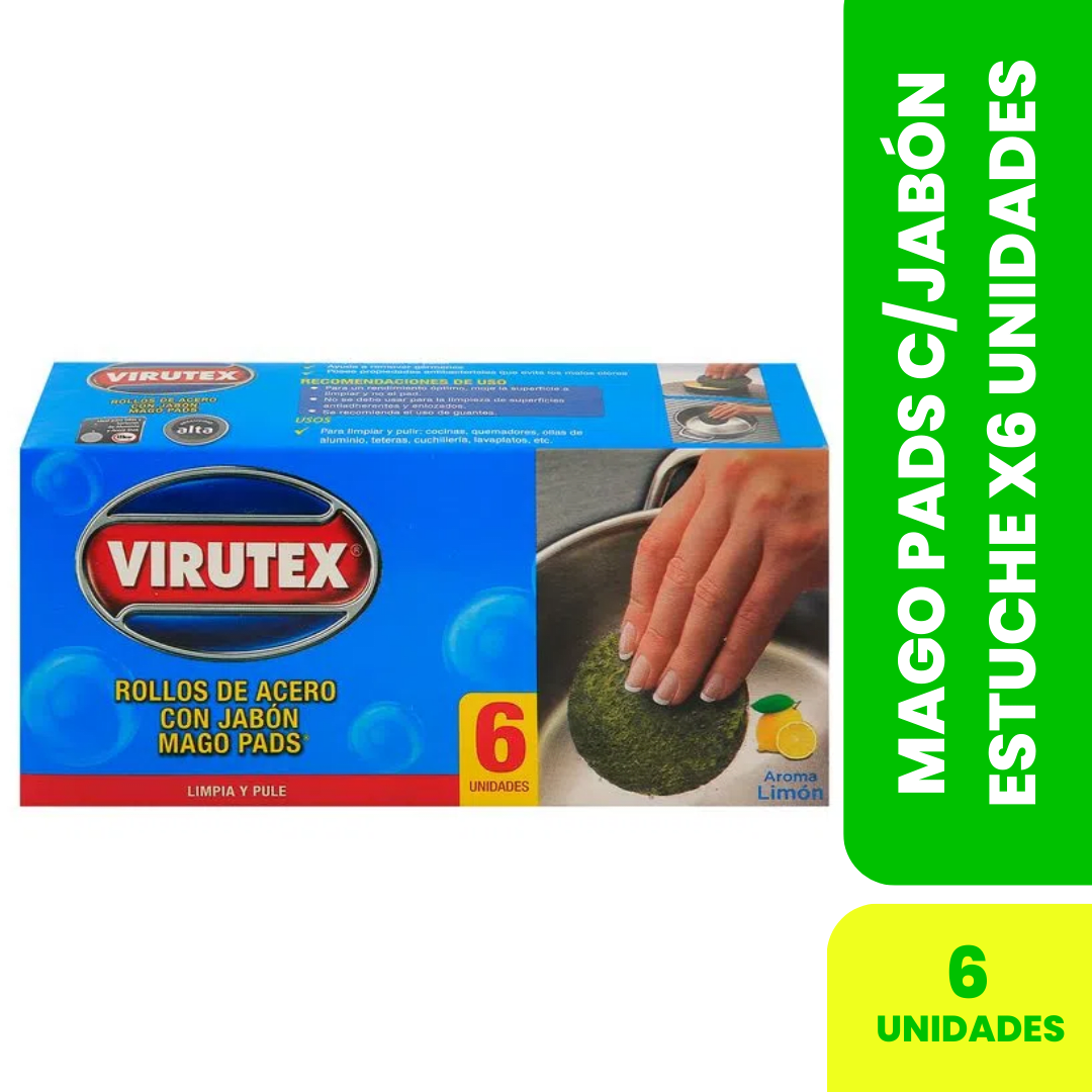 MAGO PADS C/JABÓN ESTUCHE X6 UNIDADES1