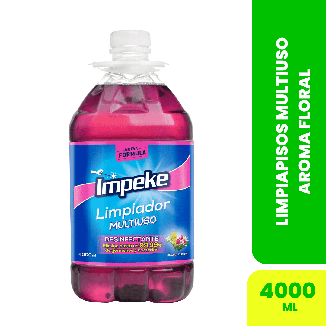 LIMPIAPISOS MULTIUSO AROMA FLORAL 4000 ML - IMPEKE 1