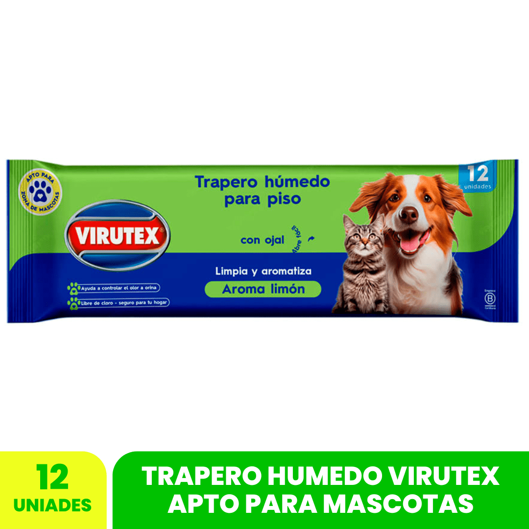 TRAPERO HUMEDO PETS VTX LIMON X121