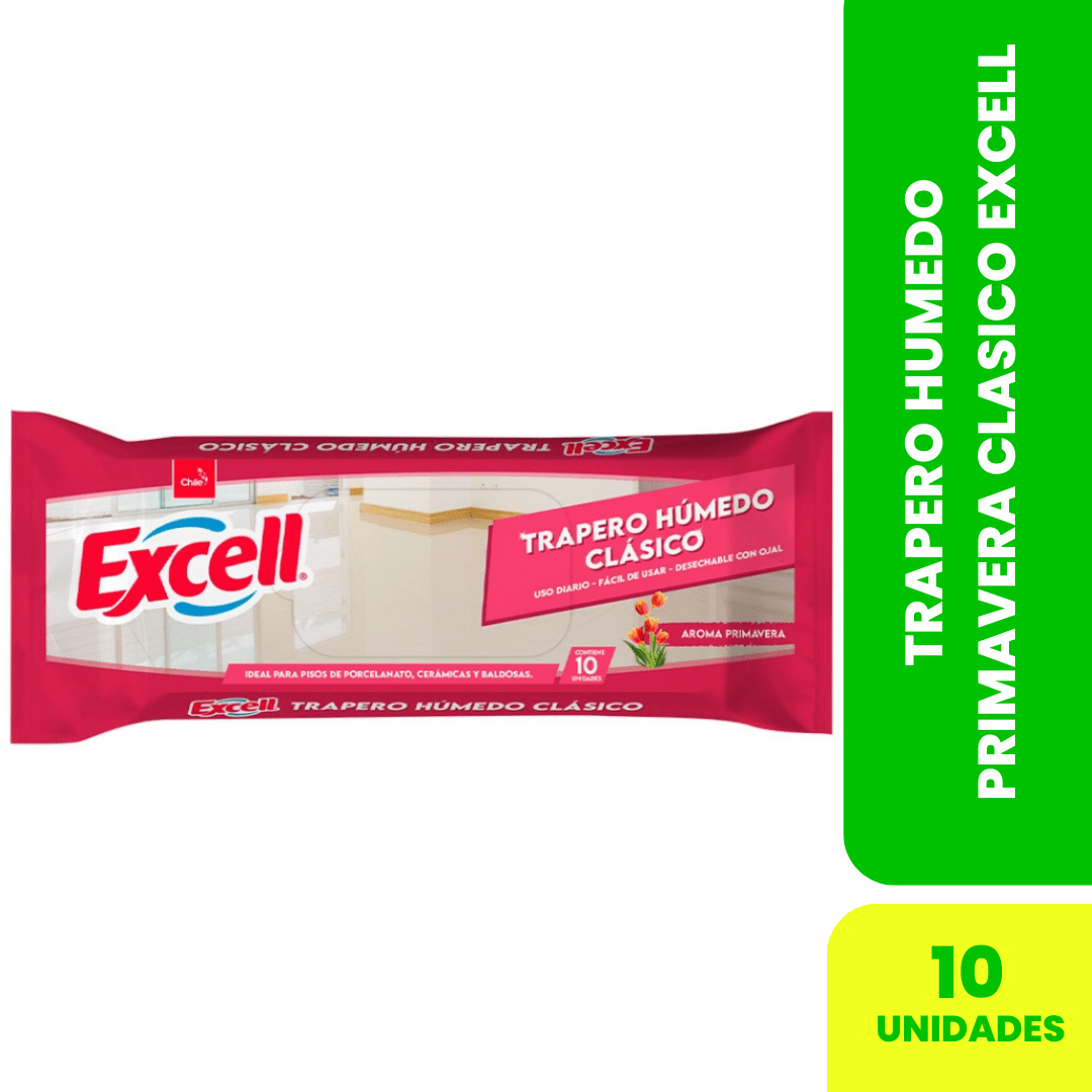 TRAPERO HUMEDO PRIMAVERA  CLASICO EXCELL 10 UN1