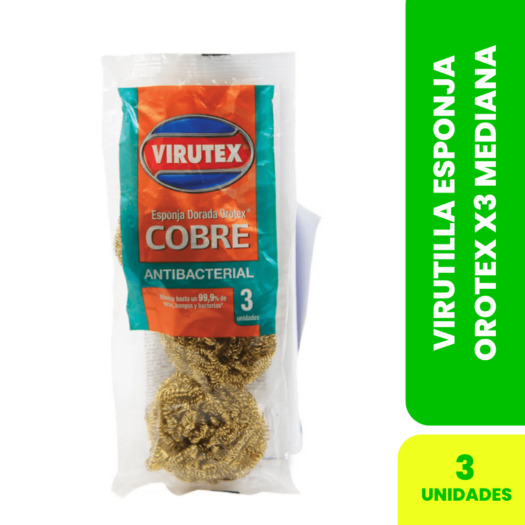 VIRUTILLA ESPONJA OROTEX X3 MEDIANA - CLÁSICA1