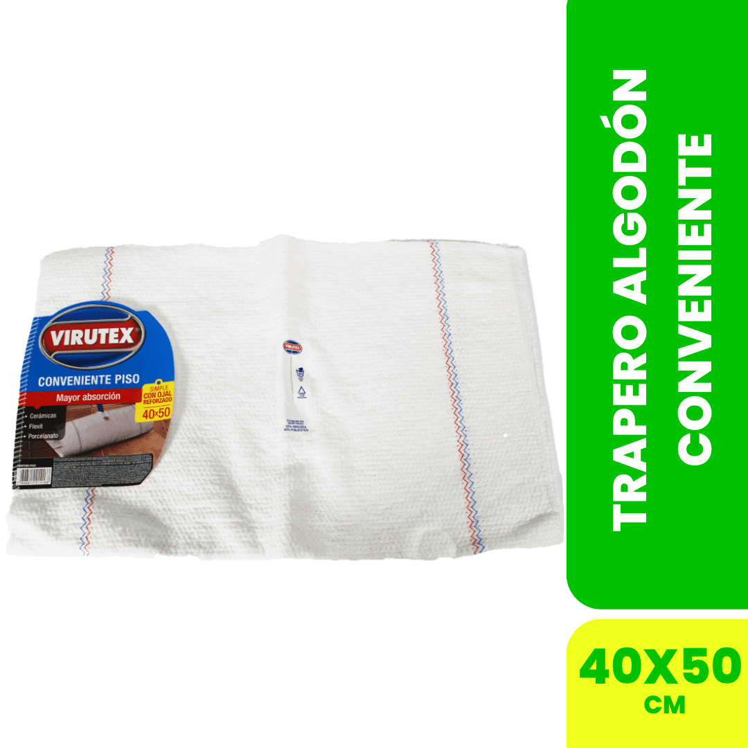 TRAPERO ALGODÓN 50X40 CONVENIENTE - CLÁSICA1