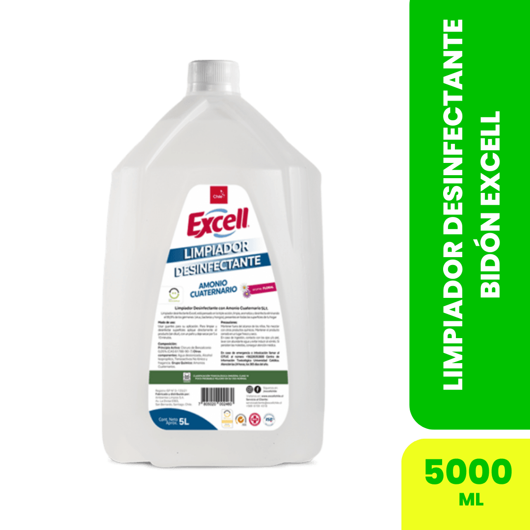 LIMPIADOR DESINFECTANTE BIDÓN EXCELL 5LTS1