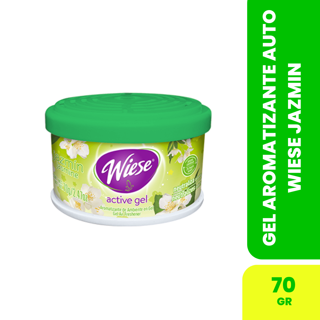 GEL AUTO AROMATIZANTE WIESE JAZMIN 70G1