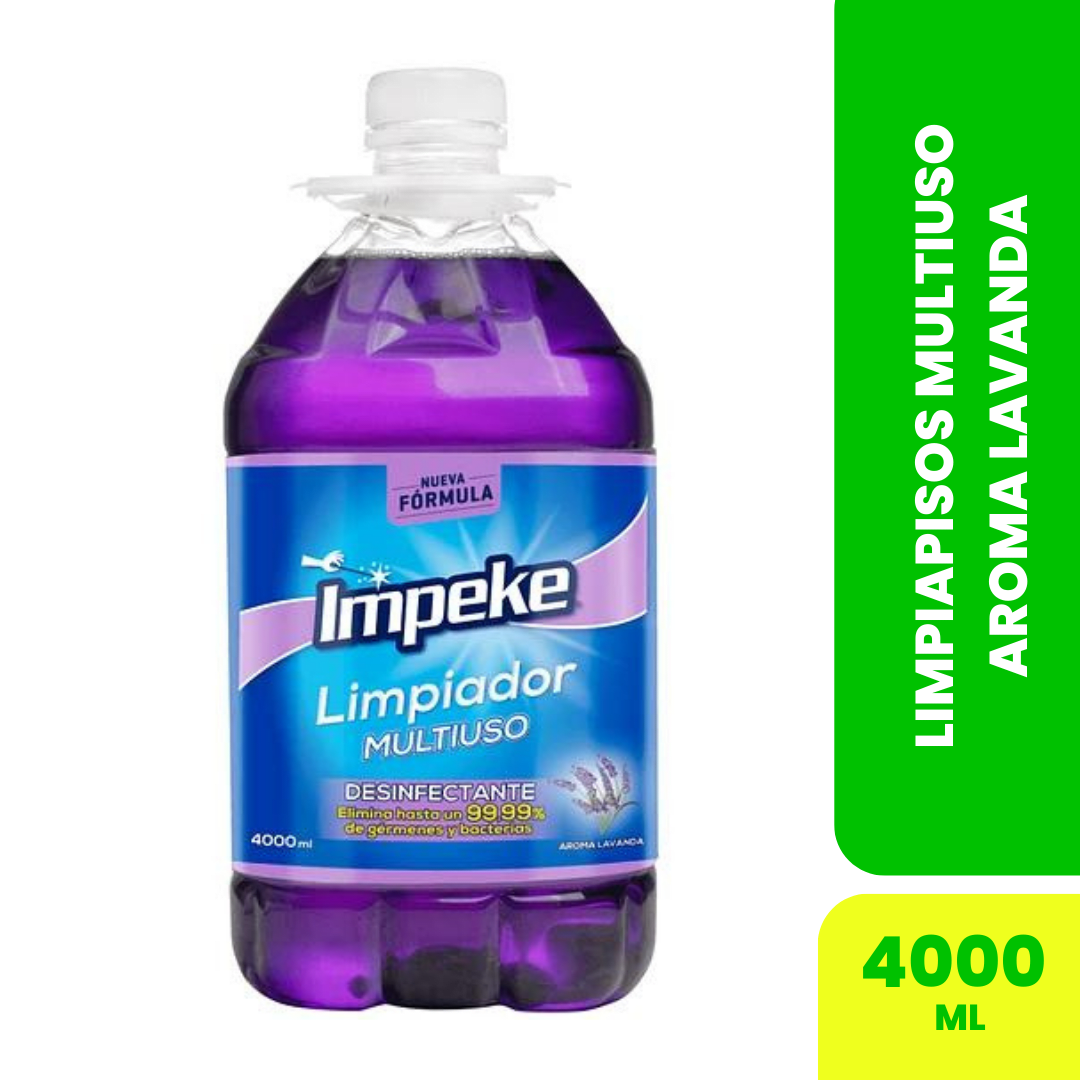 LIMPIAPISOS MULTIUSO AROMA LAVANDA 4000ML - IMPEKE1