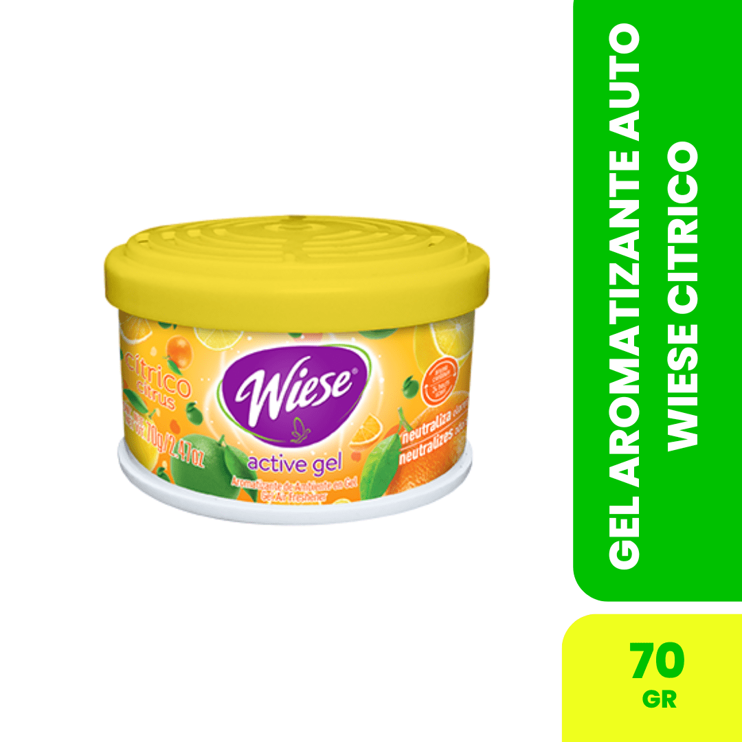 GEL AUTO AROMATIZANTE WIESE CITRICO 70G1