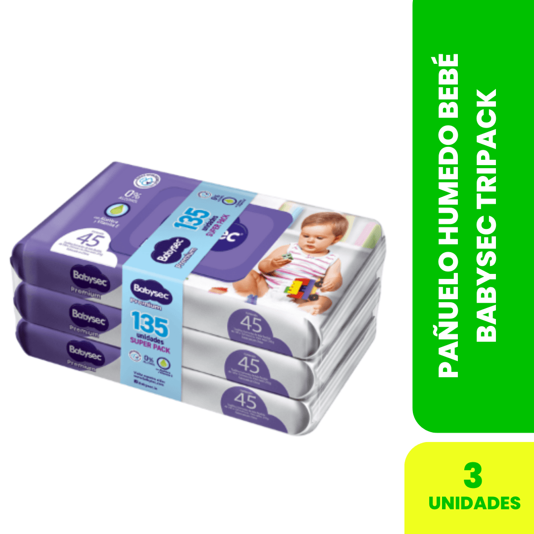 Pañuelo Humedo Bebé BABYSEC Tripack1