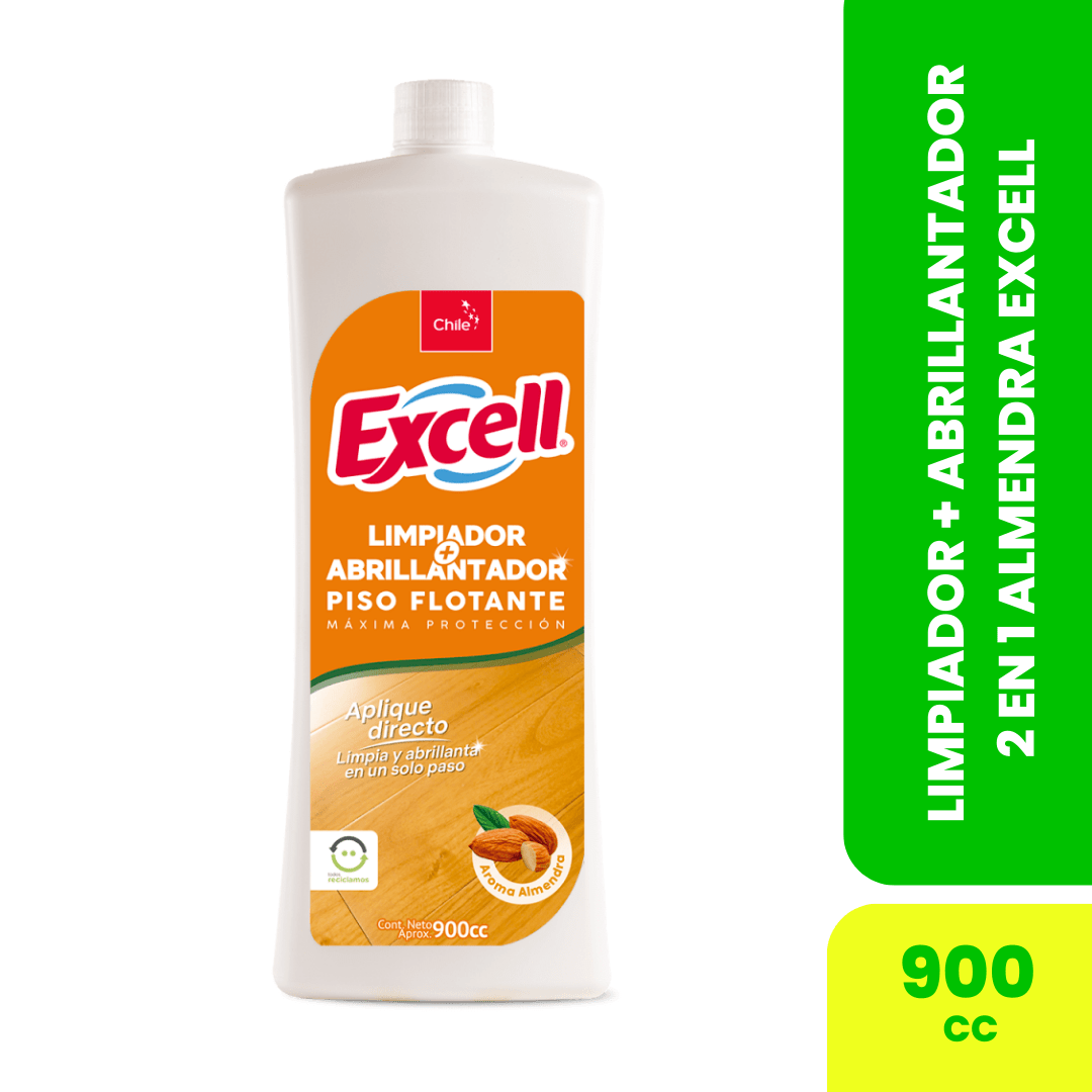 LIMPIADOR + ABRILLANTADOR 2 EN 1 EXCELL ALMENDRA 900CC1