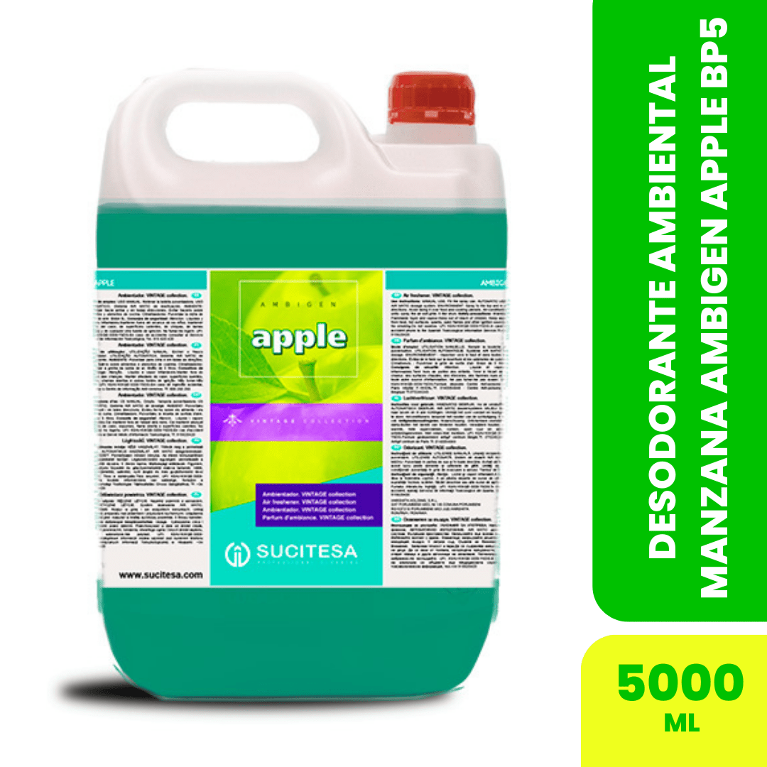 DESODORANTE AMBIENTAL MANZANA 5 LT AMBIGEN APPLE BP51