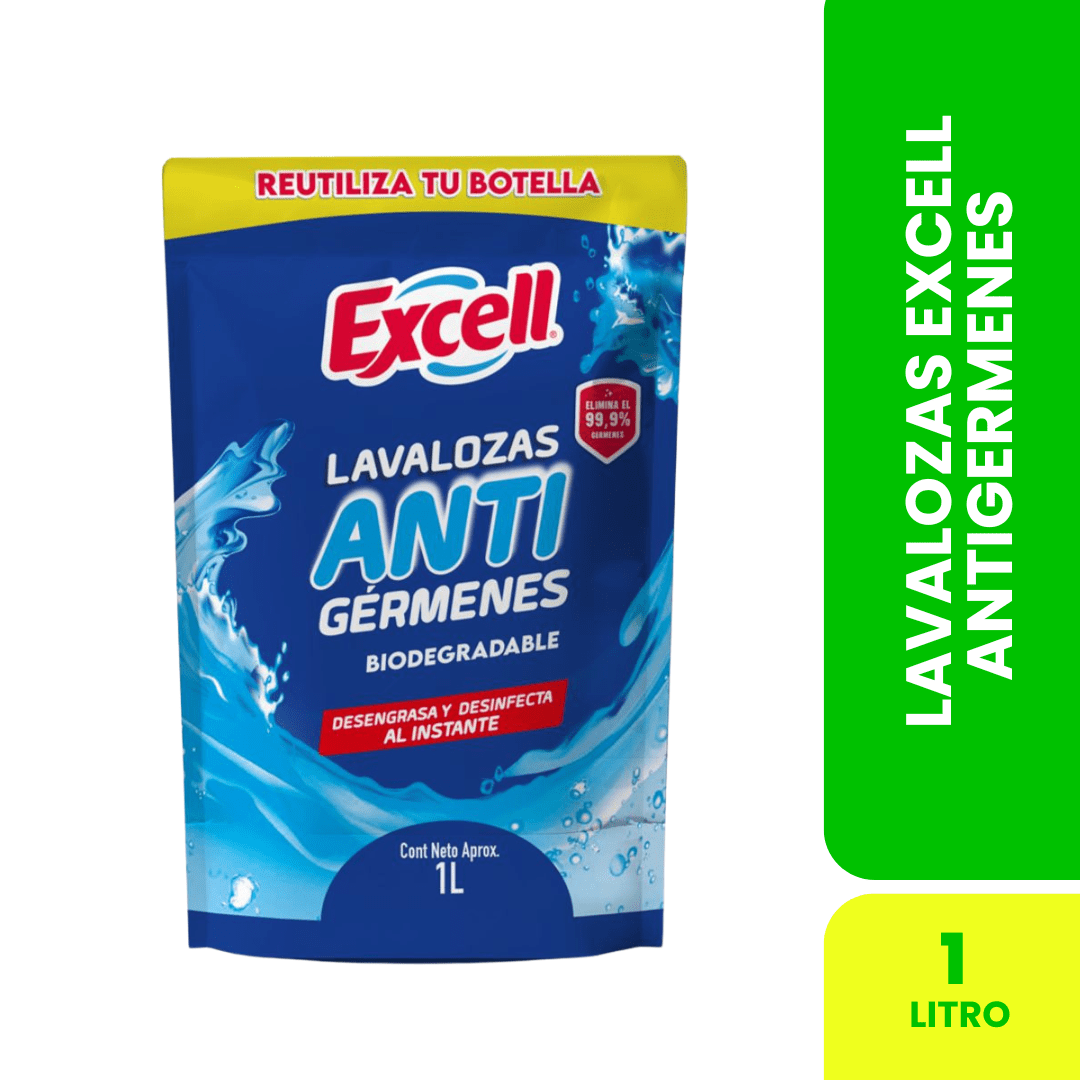 Lavalozas Anti gérmenes Excell D/P 1 Lt.1