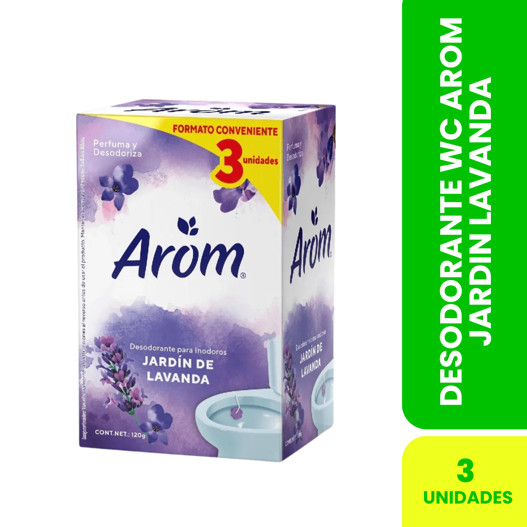 Desodorante WC 3 un Arom Jardín de Lavanda1