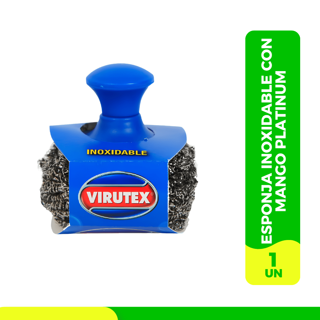 ESPONJA INOXIDABLE CON MANGO PLATINUM1
