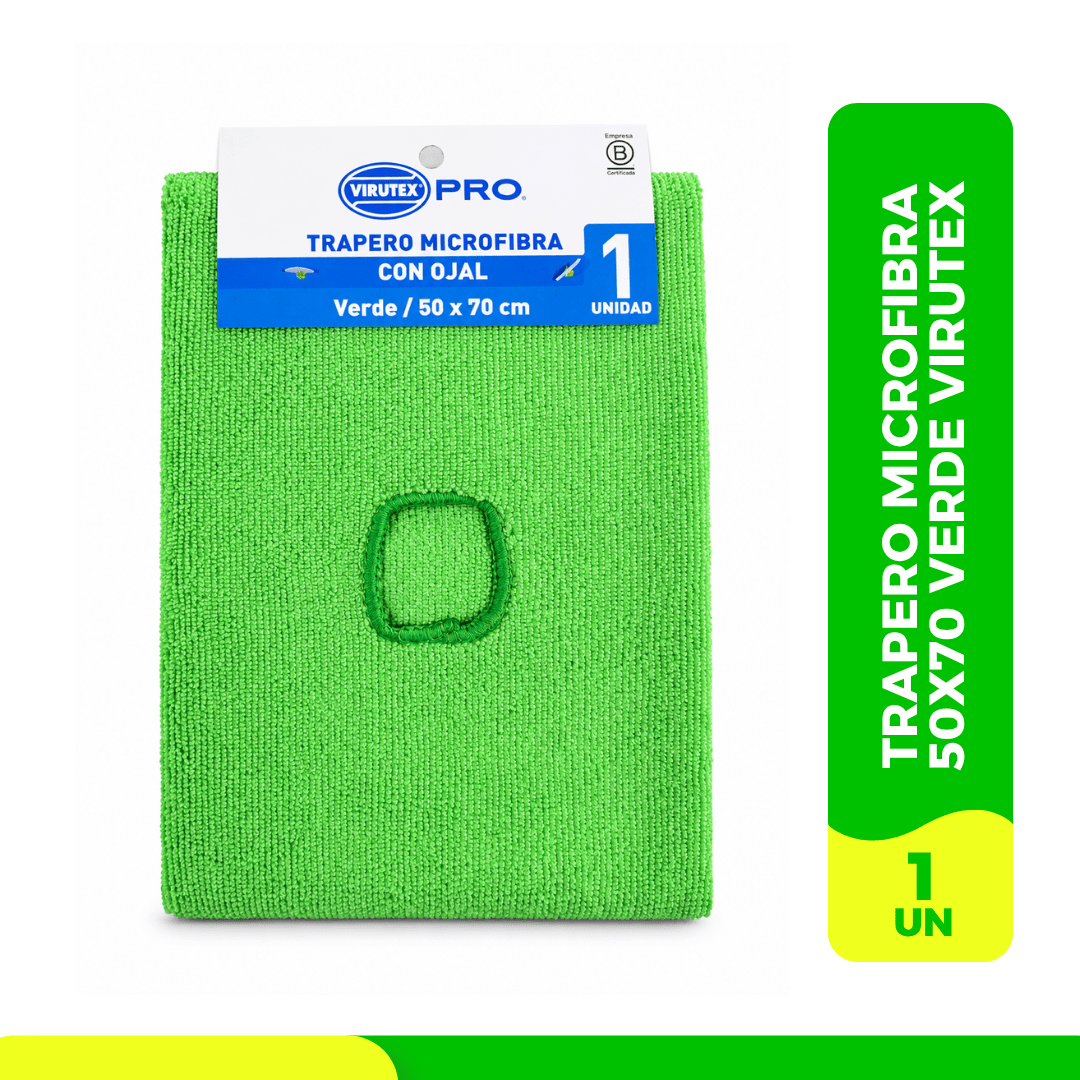 Trapero Microfibra C/Ojal 50x70 Verde Virutex1