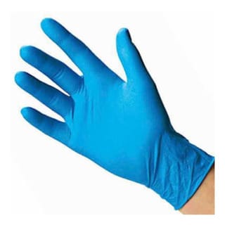 GUANTE NITRILO S/POLVO   AZUL S - VTX PRO1