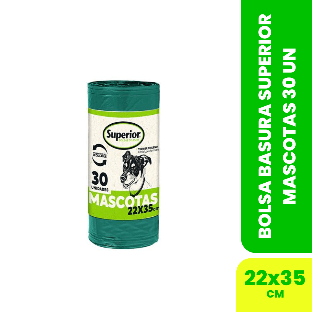 BOLSA MASCOTA SUPERIOR 22X35 30UN1