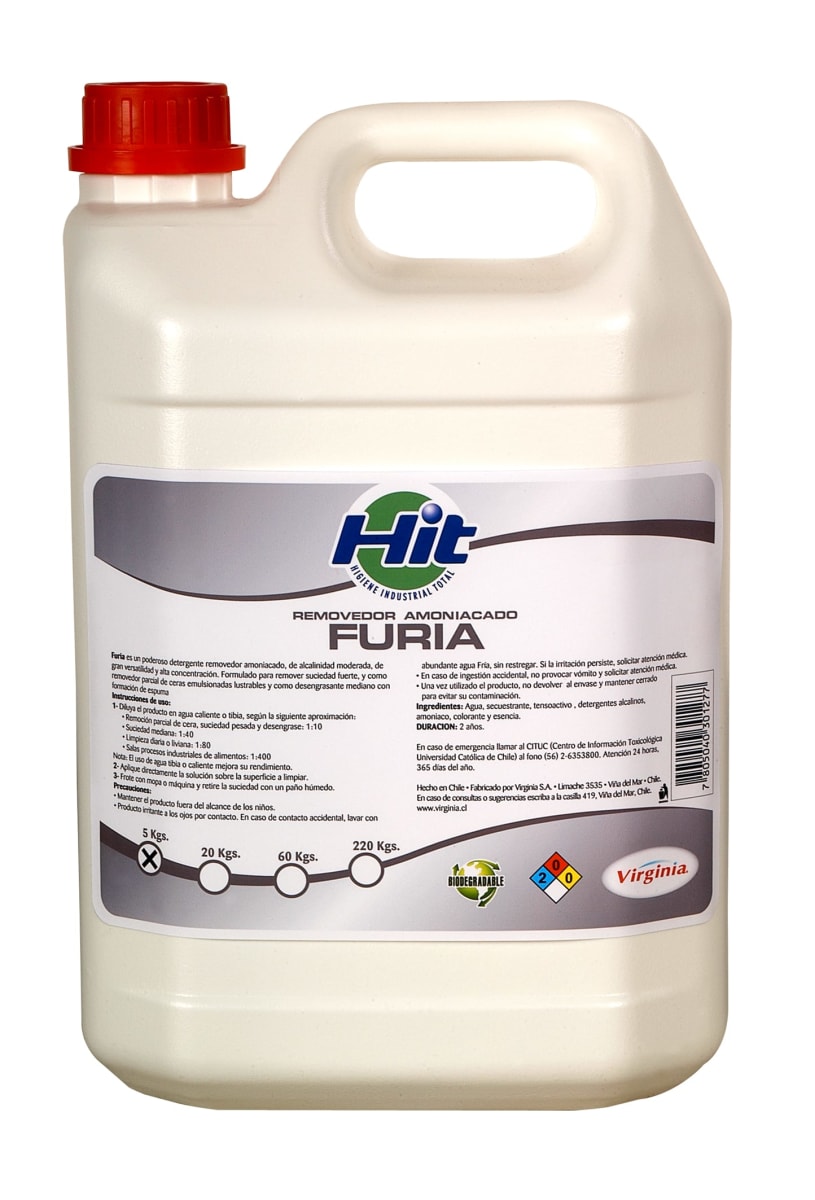 Removedor Amoníaco Furia 5KG1