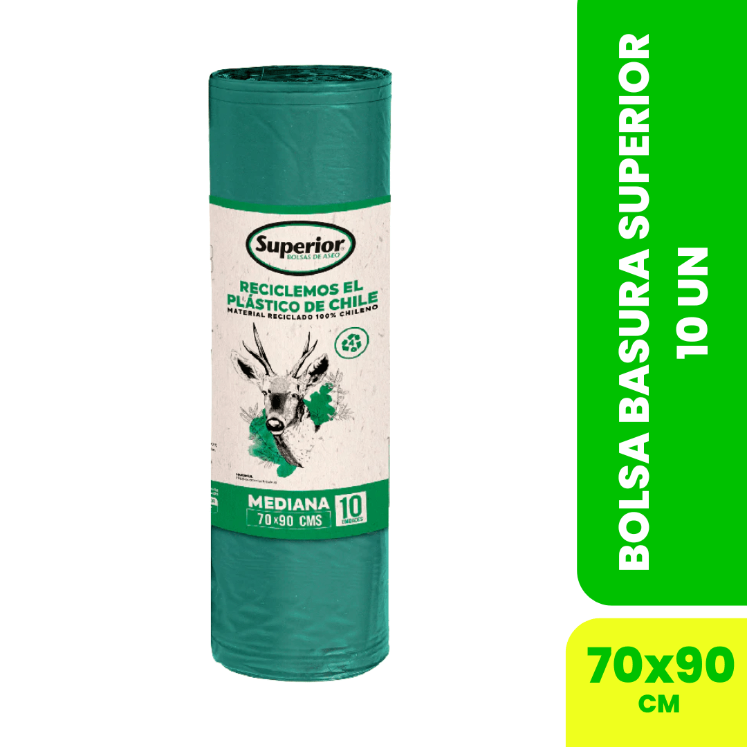 BOLSA BASURA SUPERIOR 70 X 90 10UN1