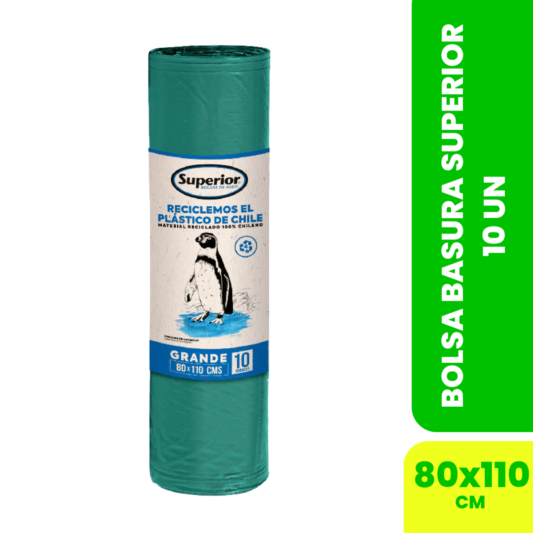 BOLSA BASURA SUPERIOR 80 X 110 10UN1