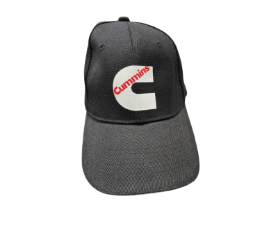 GORRO CUMMINS NEGRO CON LOGO BLANCO