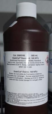 STANDARD DE FORMAZINA PARA TURBIDEZ 100 NTU (Inc IGV)1