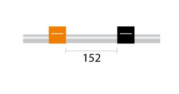 Flared End PVC Pump Tube 2tag 0.13mm ID Orange/Black (INC IGV)