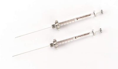 Jeringa en columna de 5 uL con émbolo metálico y aguja de 0,47 mm de diámetro exterior (INC IGV)