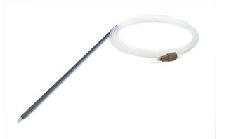 Sonda de fibra de carbono revestida de PTFE de 0,75 mm de diámetro interior con conexión de trinquete de 1/4-28 (INC IGV)