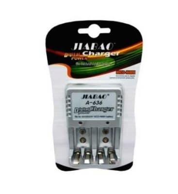 Cargador de pilas Jiabao A-636 para AA/ AAA/ 9V (INC IGV)