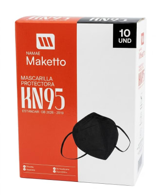 MASCARILLA NEGRA KN95 PQ 10 (INC IGV)