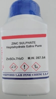 ZINC SULPHATE HEPTAHYDRATE 99% Extra Pure(Inc.IGV)
