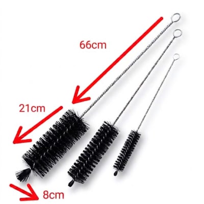 ESCOBILLA NEGRA CABEZAL 21CM VARILLA 66CM CABEZAL 8CM(INC IGV)