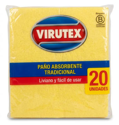 PAÑO ABSORBENTE AMARILLO PQ20 (INC IGV)1