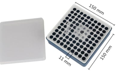 Soporte para tubos centrífugos 1.5ml, 100 agujeros(Inc. IGV)1