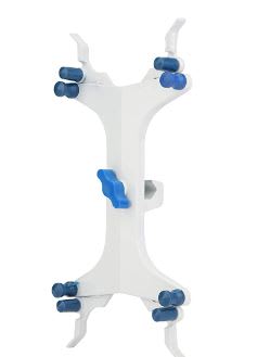 ABRAZADERA DE ALUMINIO PARA BURETAS (SOPORTE DOBLE) (Inc. IGV)