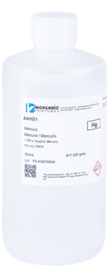 1000 µg/ml de mercurio en 500 ml (INC IGV)1