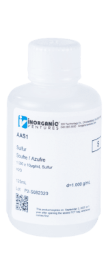 1000ug/mL SULFUR 125mL-ISO 9001 (INC IGV)1