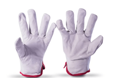 PAR DE GUANTES BADANA COLOR BLANCO T/L (Inc. IGV)