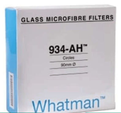 Filtro Whatman Grado 934-AH para análisis de sólidos suspendidos totales, círculos de 82 mm