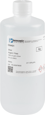 1000ug/mL SILVER 500mL- ISO 17034 (INC IGV)