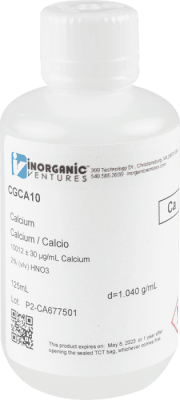 10.000 ug/mL CALCIUM 125 ML-INORGANIC VENTURES, CGCA10-125ML (INC IGV)