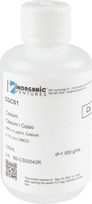 1000ug/mL CESIUM 125mL (INC IGV)1