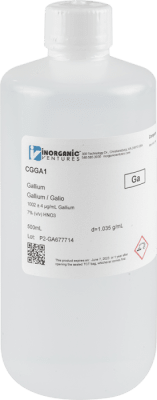 1000ug/mL GALLIUM 500mL ISO 17034 (INC IGV)1